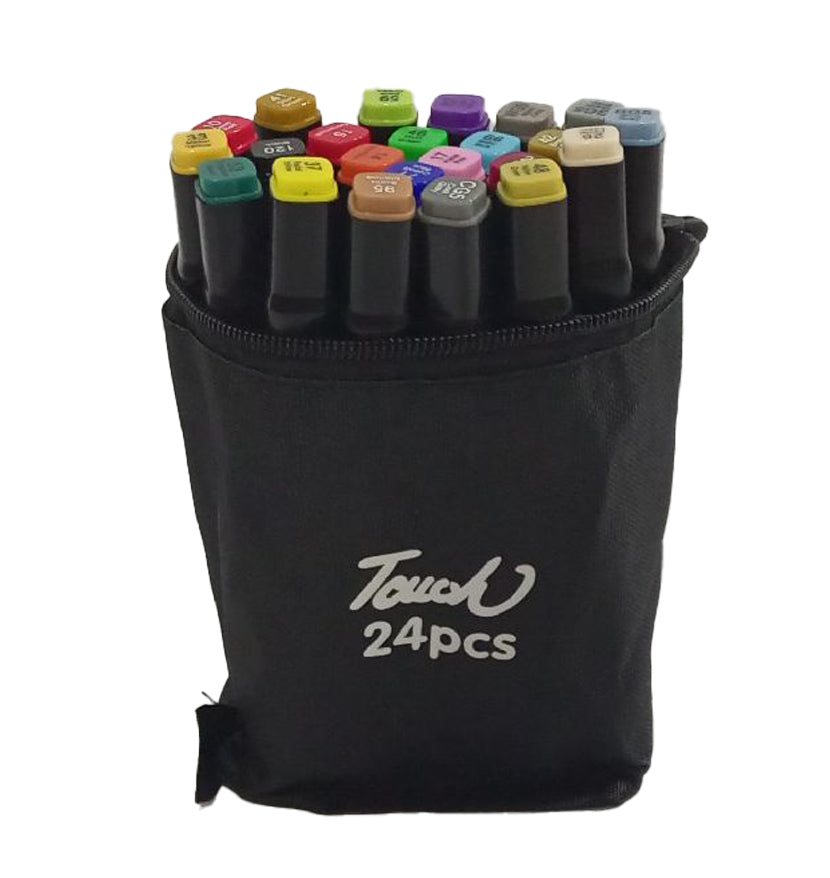 Color Marker Set in Black Case - 24 Color