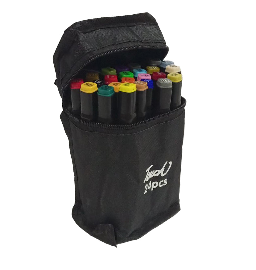 Color Marker Set in Black Case - 24 Color
