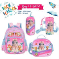 Cute Cartoon Character School Backpack Set – 16 Inch