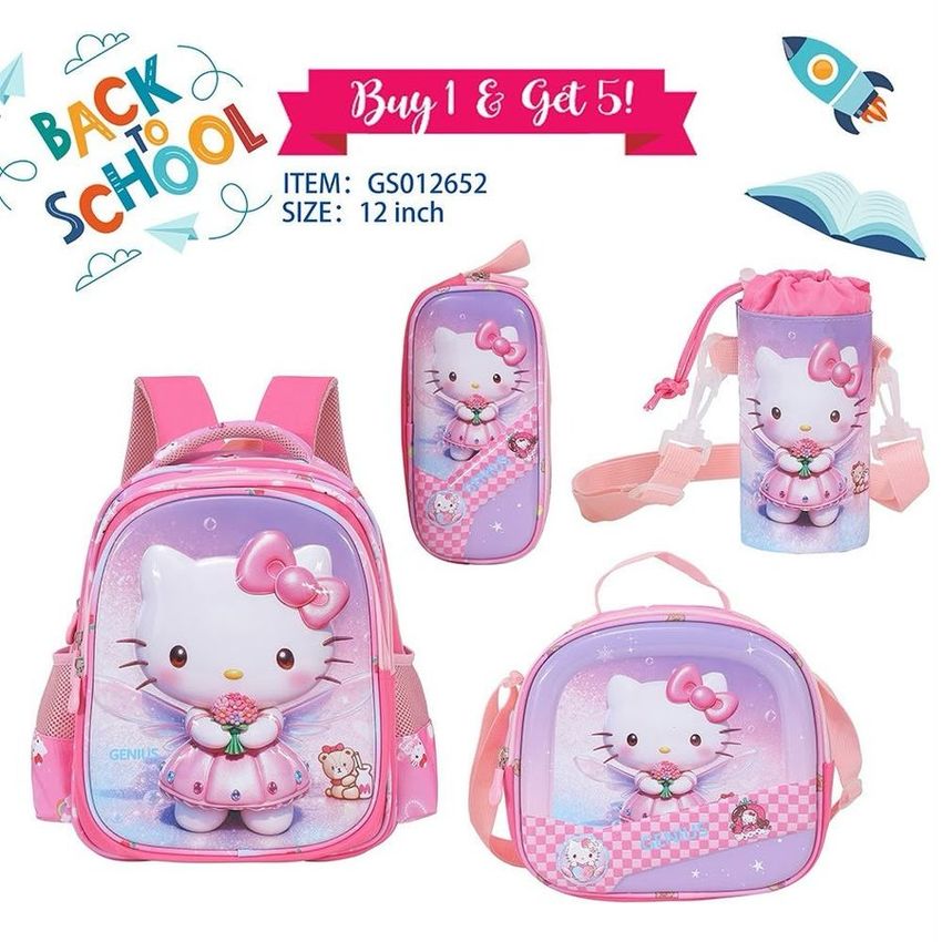 Hello Kitty School Backpack Set – 12 Inch