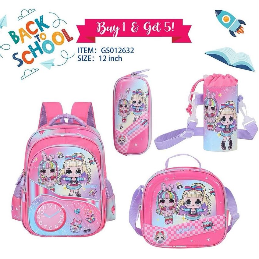 Fashion Doll School Backpack Set – 12 Inch