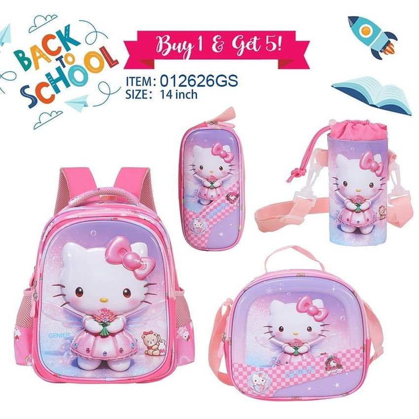 Hello Kitty School Backpack Set – 14 Inch