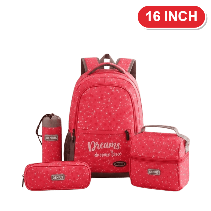Genius Backpack Set – Coral Stars Dreams – 16 Inch