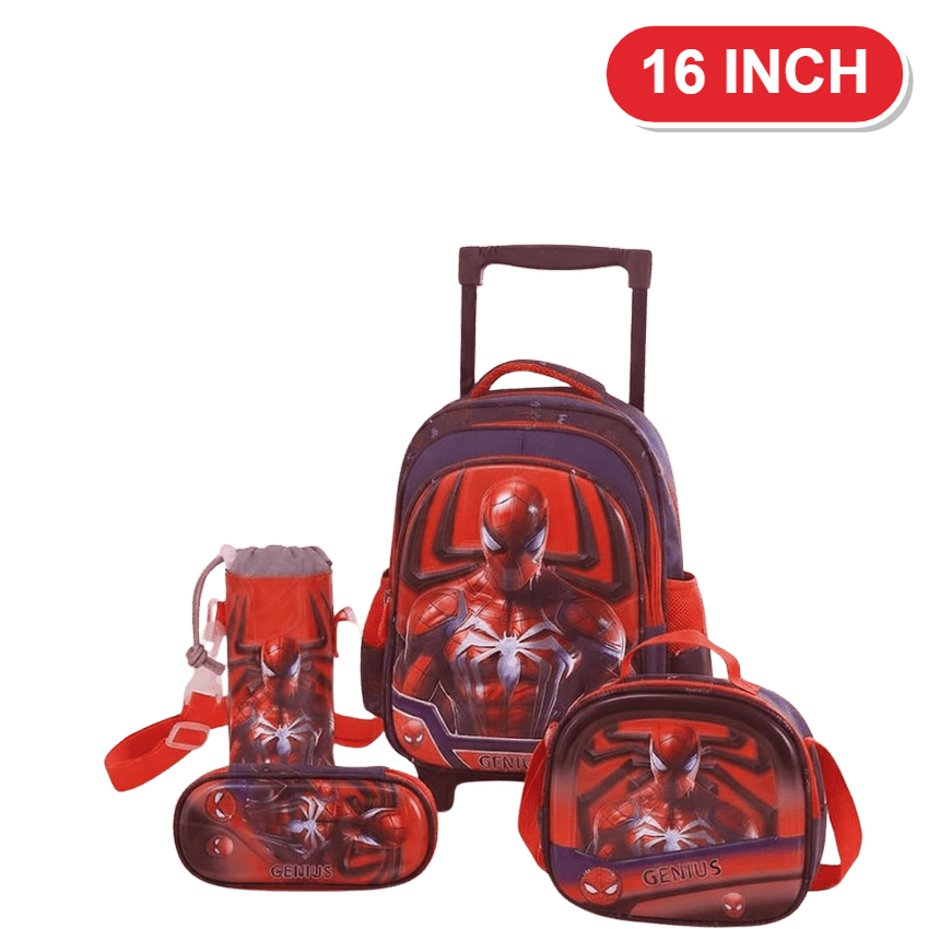 Spider-Man Trolley Genius Backpack Set – 16 Inch