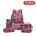 Genius Backpack Set – Pink Comic Pop Art – 16 Inch