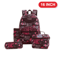 Genius Backpack Set – Yeah Rock Graffiti – 16 Inch