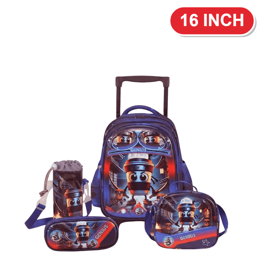 Ninja Character Trolley Genius Backpack Set – 16 Inch