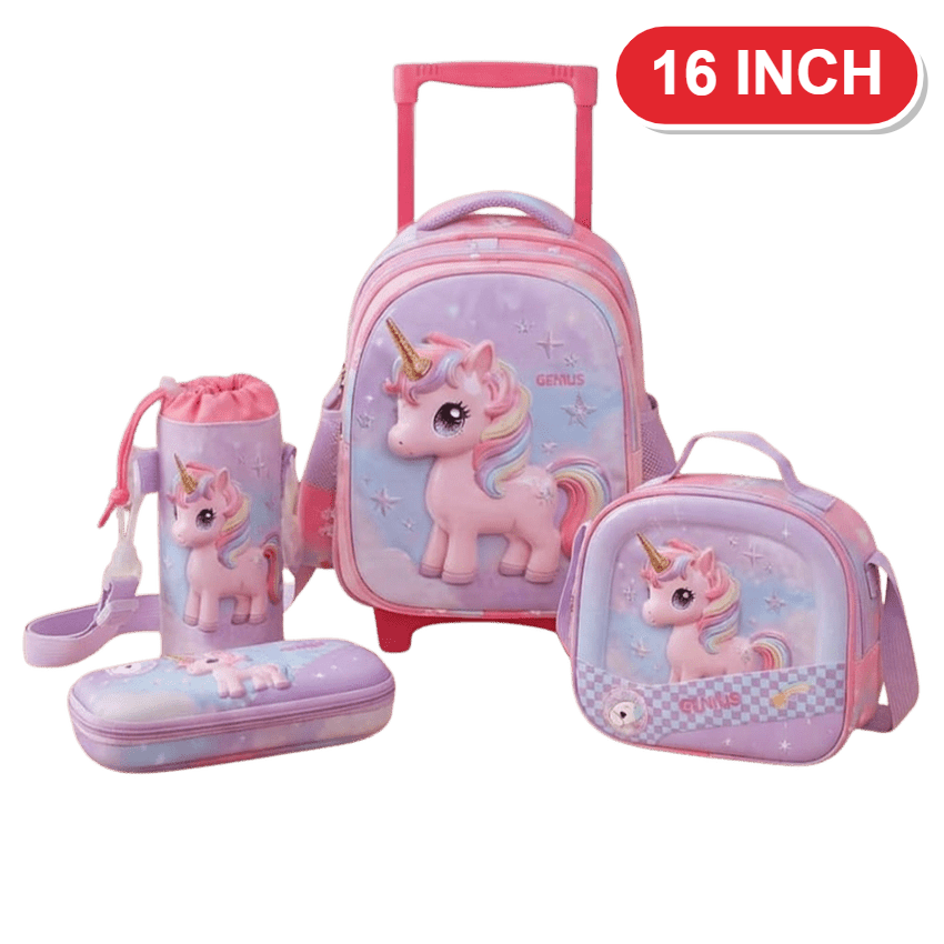 Unicorn Trolley Genius Backpack Set – 16 Inch