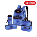Genius Backpack Set – Denim Blue – 16 Inch