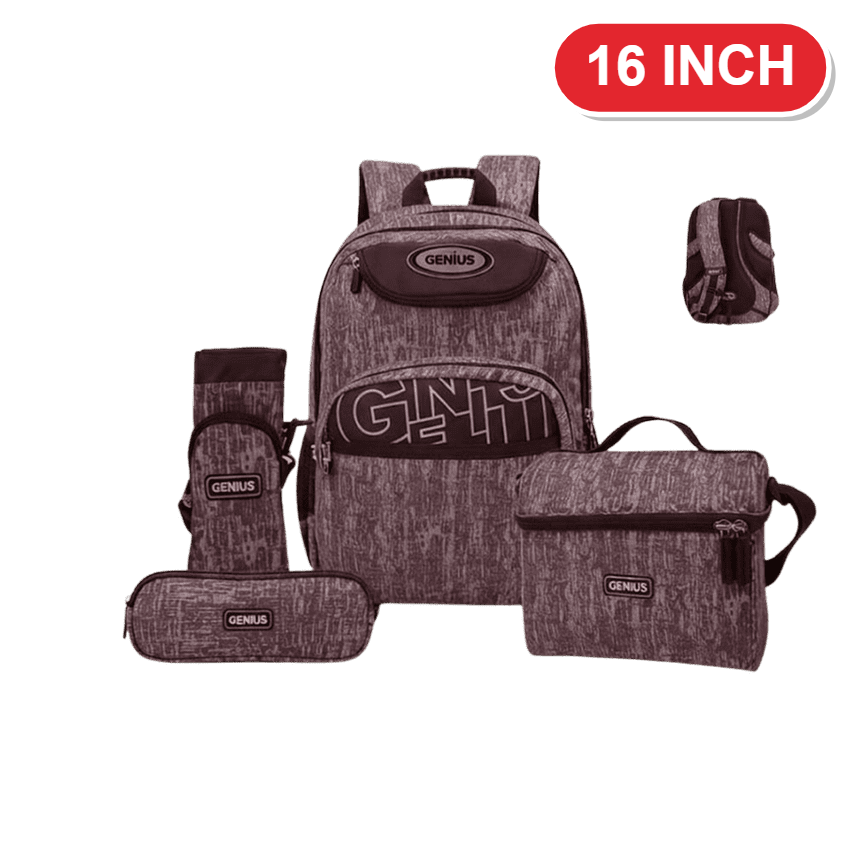 Genius Backpack Set – Mauve Heather – 16 Inch