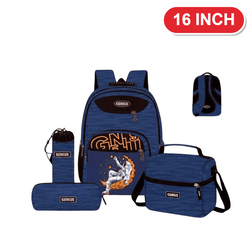 Genius Backpack Set – Navy Astronaut – 16 Inch