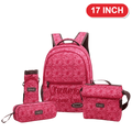 Genius Backpack Set – Hot Pink Lace Dreams – 17 Inch