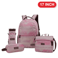 Genius Backpack Set – Pink Tie-Dye Dreams – 17 Inch