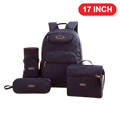 Genius Backpack Set – Navy Blue – 17 Inch