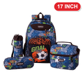 Genius Backpack Set – Goal Time Blue – 17 Inch