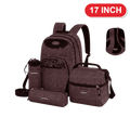 Genius Backpack Set – Brown Heather – 17 Inch