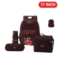 Genius Backpack Set – Rocket Brown – 17 Inch