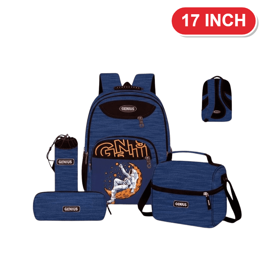Genius Backpack Set – Navy Astronaut – 17 Inch