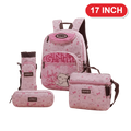 Genius Backpack Set – Lovely Cat Light Pink – 17 Inch