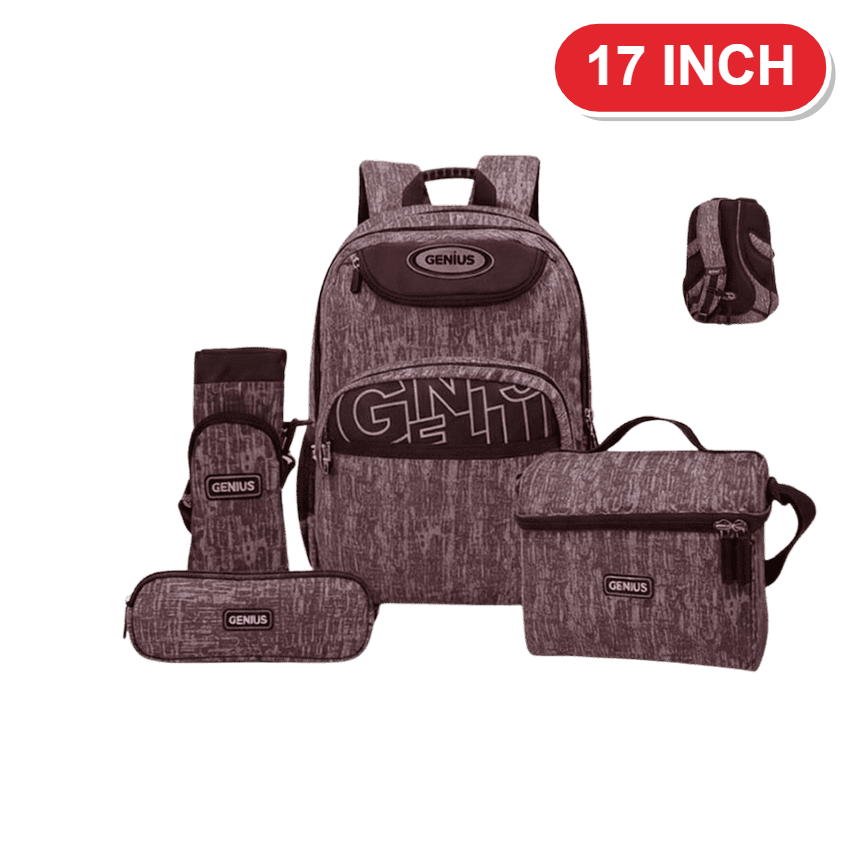 Genius Backpack Set – Mauve Heather – 17 Inch