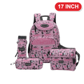Genius Backpack Set – Queen Pink – 17 Inch