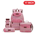 Genius Backpack Set – Pink Gradient – 17 Inch