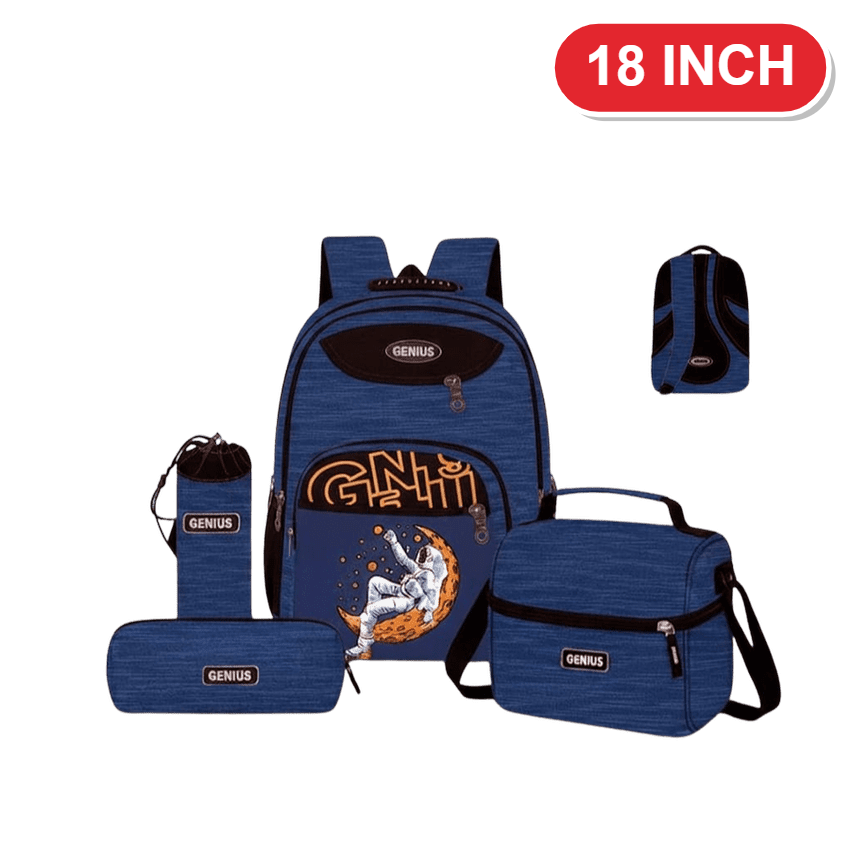 Genius Backpack Set – Navy Astronaut – 18 Inch