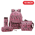Genius Backpack Set – Queen Selfie Pink – 18 Inch
