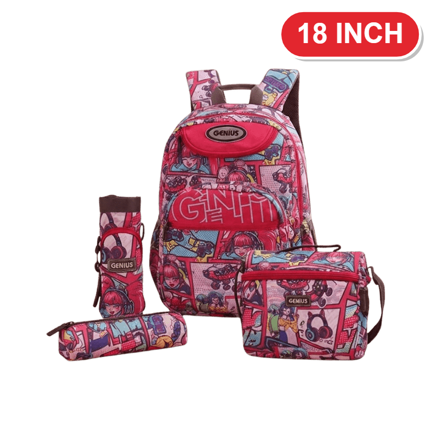 Genius Backpack Set – Comic Pop Art – 18 Inch