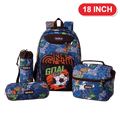 Genius Backpack Set – Goal Time Blue – 18 Inch