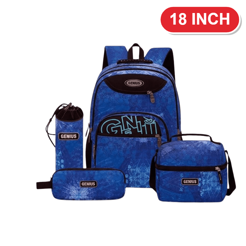 Genius Backpack Set – Blue Frost – 18 Inch