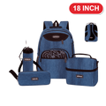 Genius Backpack Set – Bright Blue – 18 Inch