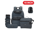 Genius Backpack Set – Blue-Grey Two-Tone – 18 Inch