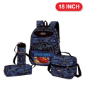 Genius Backpack Set – Speed Race Navy – 18 Inch