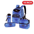 Genius Backpack Set – Denim Blue – 18 Inch