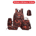Genius Backpack Set – Red Camouflage