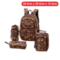 Genius Backpack Set – Basketball Yellow & Brown