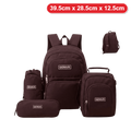 Genius Backpack Set – Dark Brown