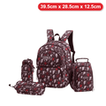 Genius Backpack Set – Red Splash Brown