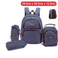 Genius Backpack Set – Grey-Blue