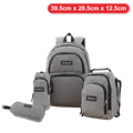 Genius Backpack Set – Light Grey
