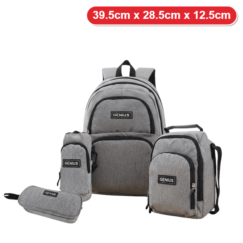 Genius Backpack Set – Light Grey