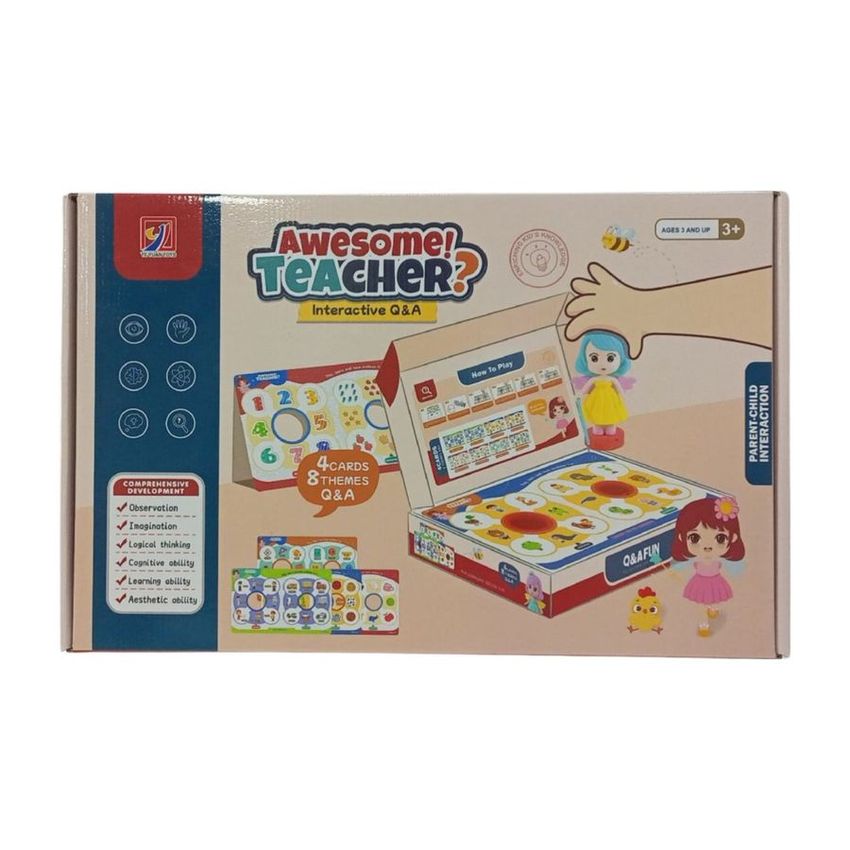 4-in-1 Montessori Wooden Puzzle & Matching Game