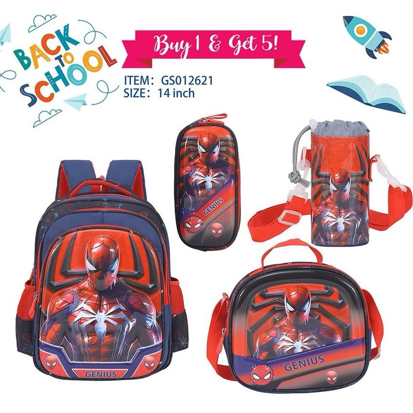 Spider-Man School Backpack Set – 14 Inch