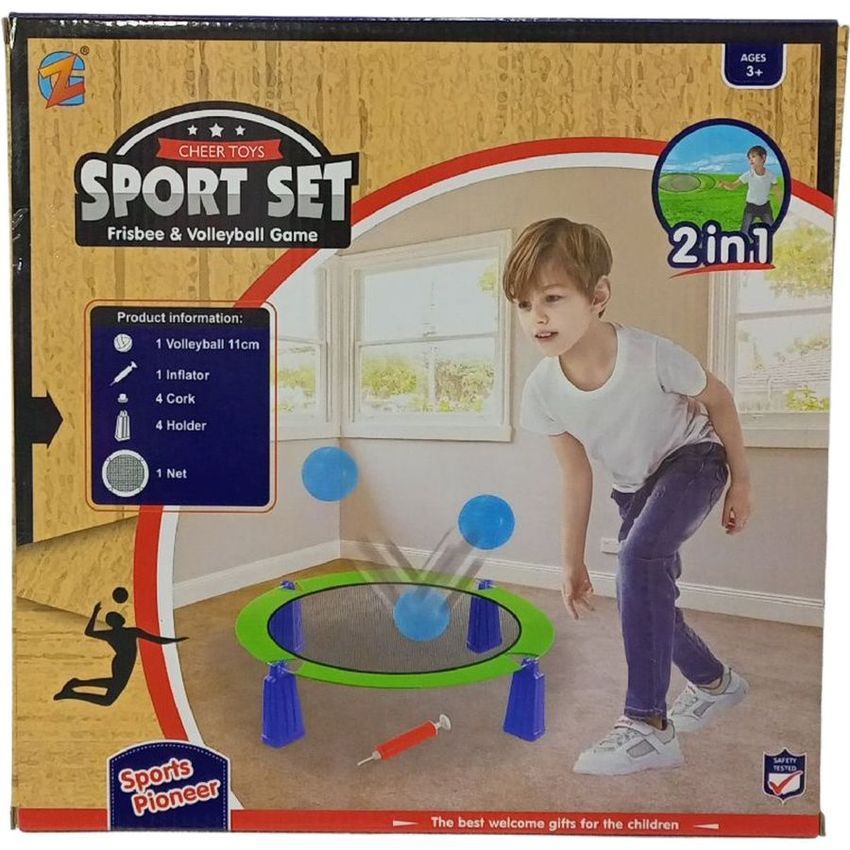 Sport Set Frisbee & Volleyball Game