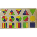 Three-in-One Wooden Puzzle Activity Board - Large