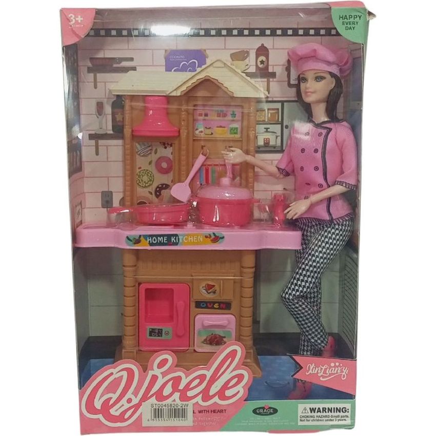 Qifele Kitchen Doll Playset