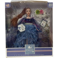 Fashion Doll in Blue Evening Dress