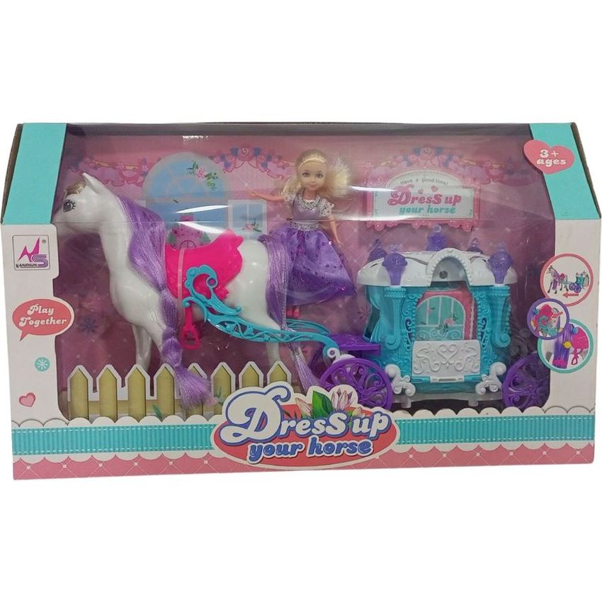 Dress Up Your Horse Doll & Grooming Playset