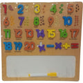 Wooden Numbers & Math Symbols Tracing Board